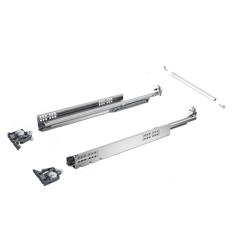 Комплект напрямних прихованого монтажу Quadro V6 5D L=250 P2O повн.в., M (30кг) Hettich