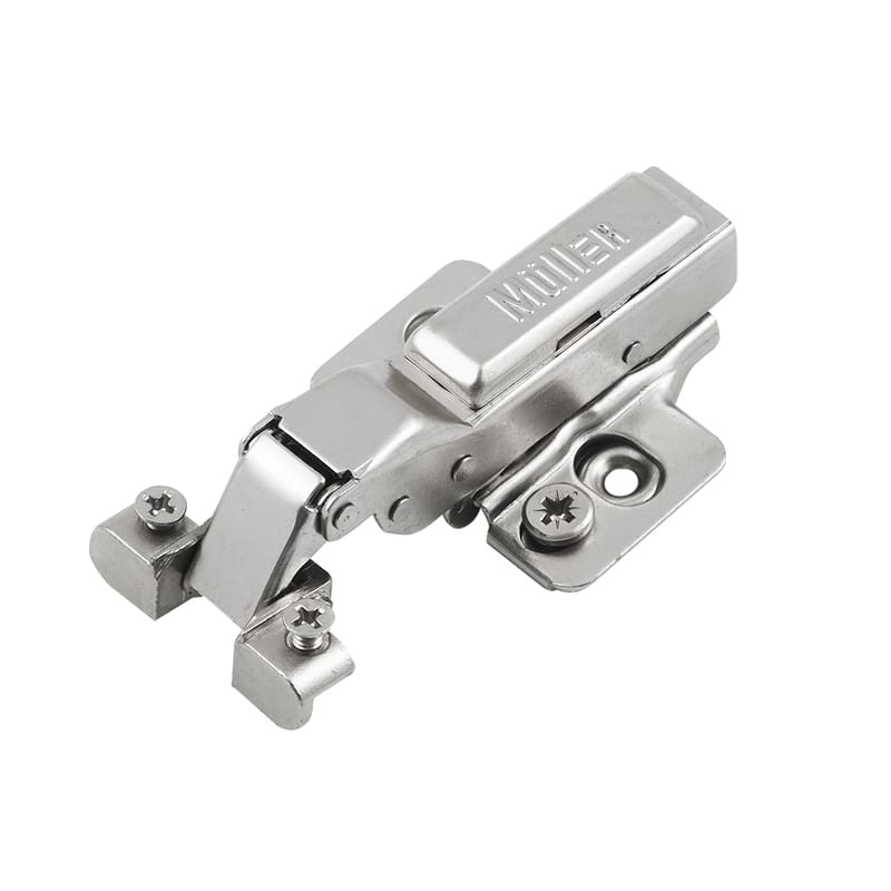 Петля Clip-On, 95°, для алюминиевого профиля, полунакладная, никель, 3D Muller Profi Line