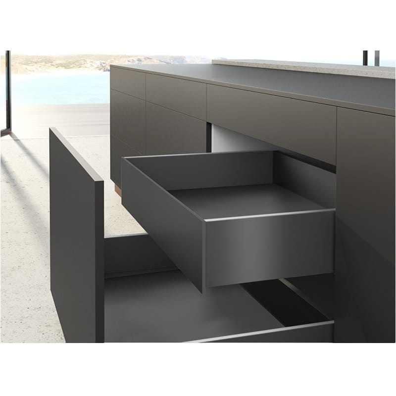 Комплект внутрішньої шухляди AvanTech YOU Q L=500 H=139 ШК=1200 антрацит Hettich Комплект внутрішньої шухляди AvanTech YOU Q L=500 H=139 ШК=1200 антрацит Hettich