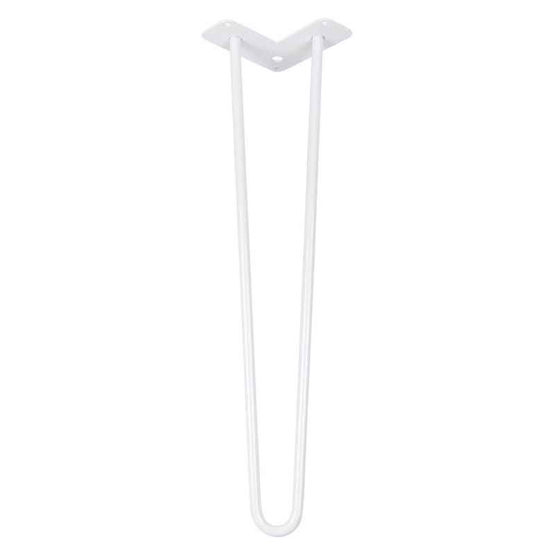 Ніжка меблева HAIRPIN Leg 2ROD Big h55см біла