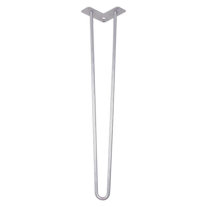 Ніжка меблева HAIRPIN Leg 2ROD Big h71см срібна