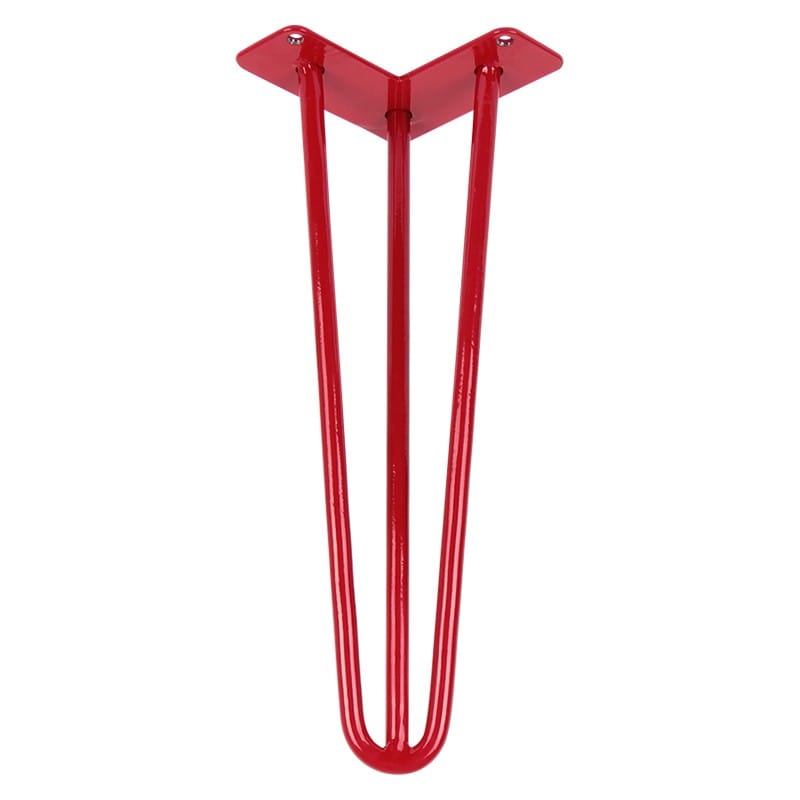 Ножка мебельная HAIRPIN Leg 3ROD Small h36см, бордо Ножка мебельная HAIRPIN Leg 3ROD Small h36см, бордо