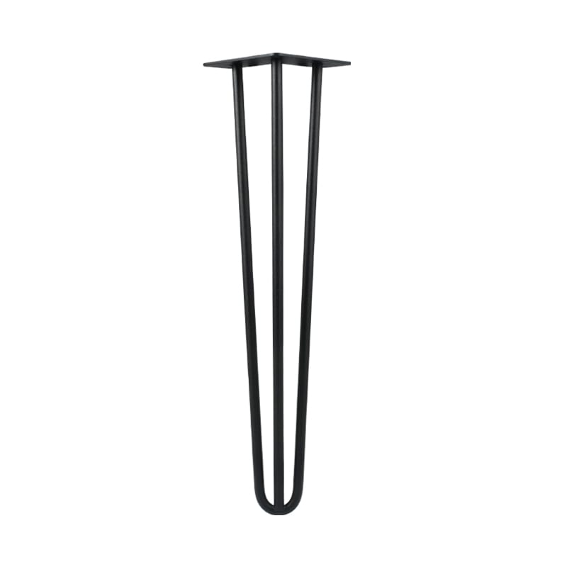 Ножка мебельная HAIRPIN Leg 3ROD Big h55см, черная структурная Ножка мебельная HAIRPIN Leg 3ROD Big h55см, черная структурная