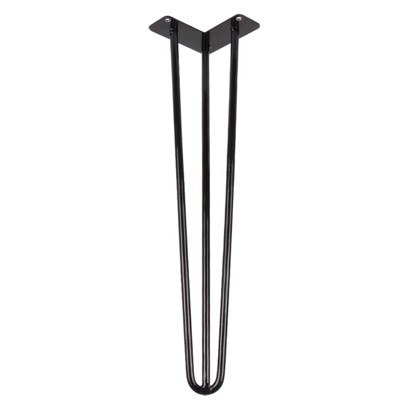 Ніжка меблева HAIRPIN Leg 3ROD Big h55см чорна глянцева Ніжка меблева HAIRPIN Leg 3ROD Big h55см чорна глянцева