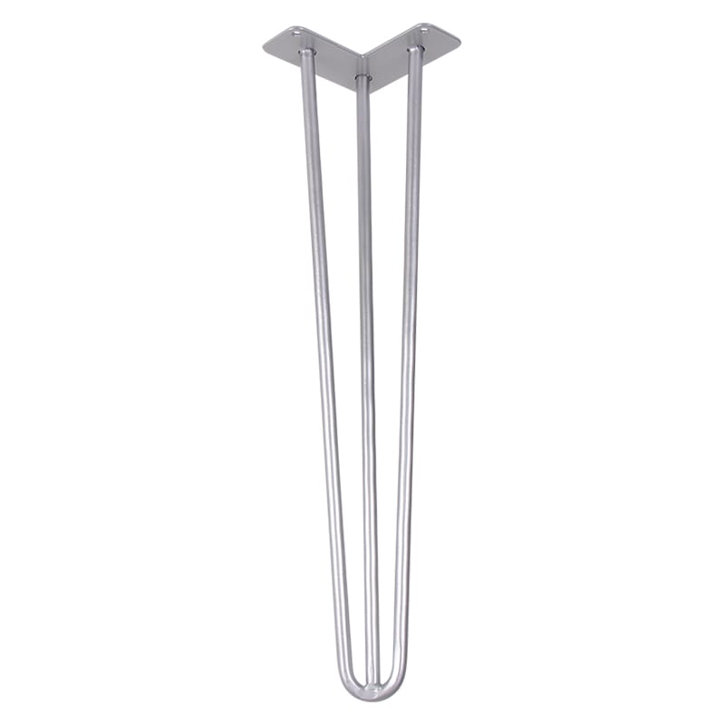 Ножка мебельная HAIRPIN Leg 3ROD Big h55см, серебряная Ножка мебельная HAIRPIN Leg 3ROD Big h55см, серебряная