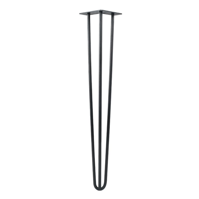 Ножка мебельная HAIRPIN Leg 3ROD Big h71см черная структурная Ножка мебельная HAIRPIN Leg 3ROD Big h71см черная структурная