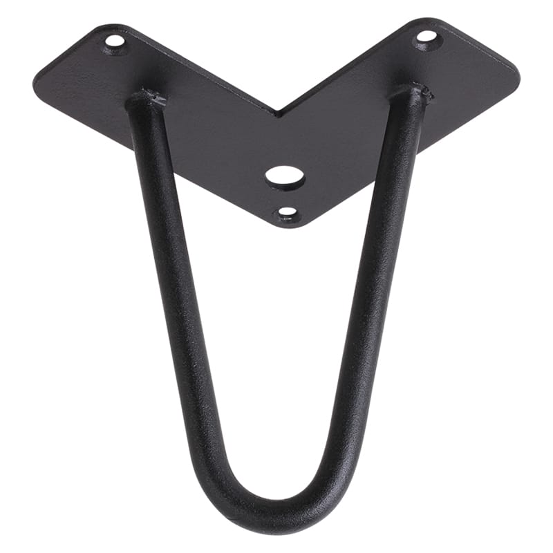 Ніжка меблева HAIRPIN Leg 2ROD Small h15см чорна структурна