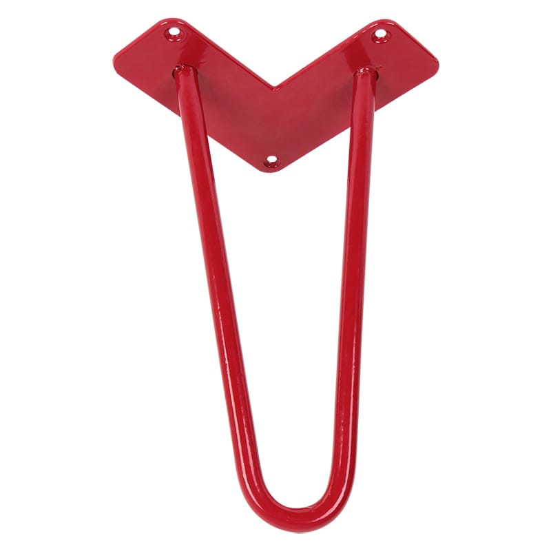 Ножка мебельная HAIRPIN Leg 2ROD Small h15см, красная Ножка мебельная HAIRPIN Leg 2ROD Small h15см, красная