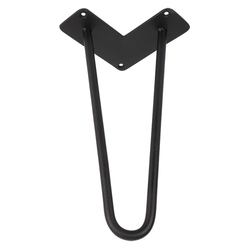 Ніжка меблева HAIRPIN Leg 2ROD Small h36см чорна структурна Ніжка меблева HAIRPIN Leg 2ROD Small h36см чорна структурна