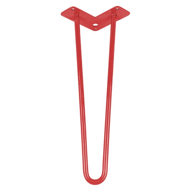 Ніжка меблева HAIRPIN Leg 2ROD Small h41см червона