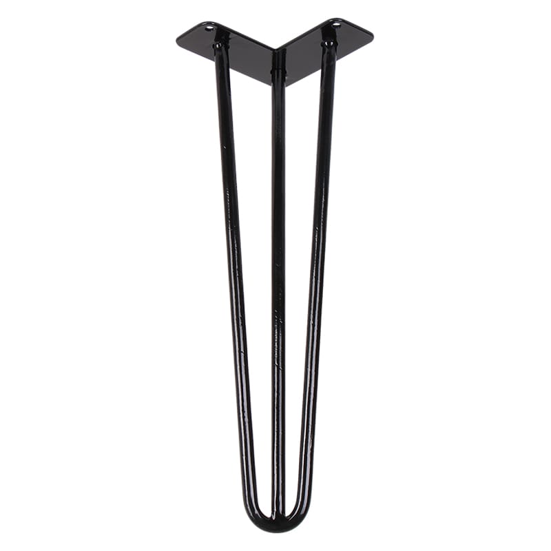 Ніжка меблева HAIRPIN Leg 3ROD Small h36см чорна глянсова Ніжка меблева HAIRPIN Leg 3ROD Small h36см чорна глянсова