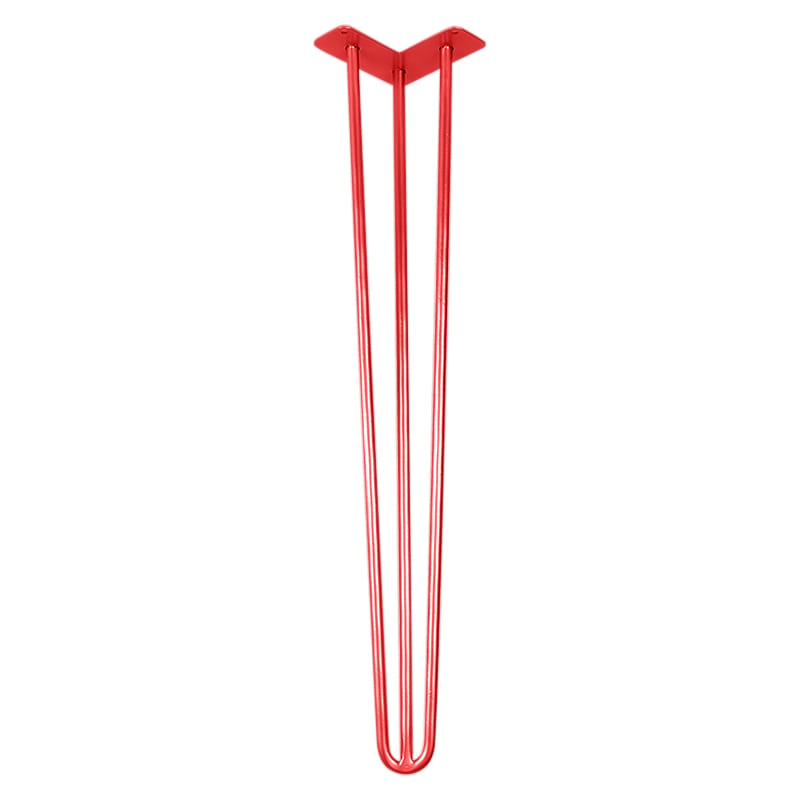 Ніжка меблева HAIRPIN Leg 3ROD Big h71см червона Ніжка меблева HAIRPIN Leg 3ROD Big h71см червона
