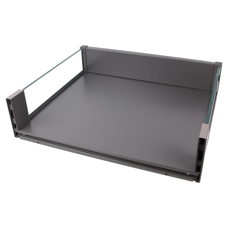 Корзина 900мм графит/стекло (крепл. к фас.), Essence VIBO (CCTGM90FEVGFO)