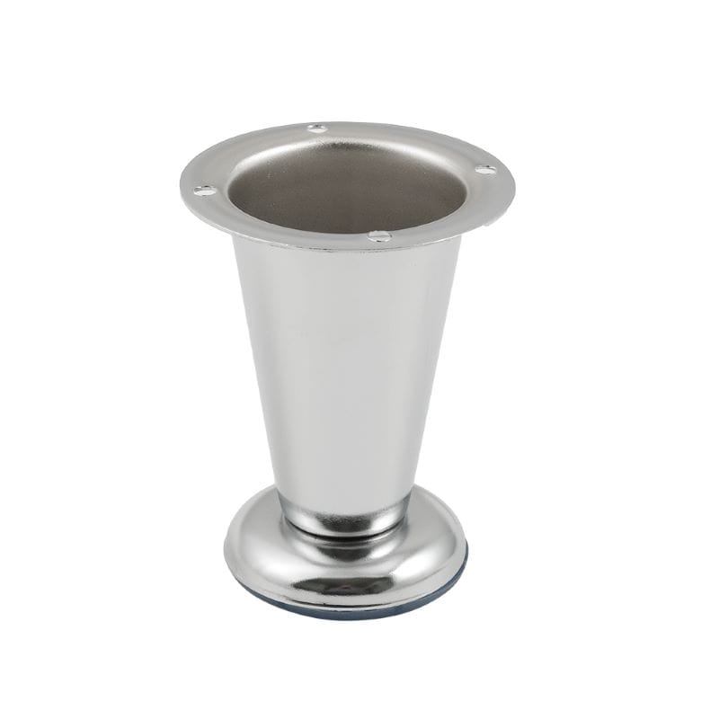 Ніжка меблева NZ 0904, конусна, DZ 09 / Steel G2, h=98 мм, max 100 кг, сталь