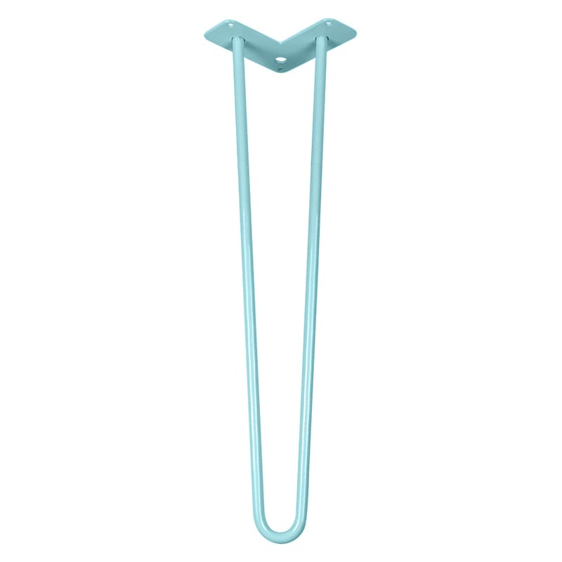 Ніжка меблева HAIRPIN Leg 2ROD Big h55см АЗУР (бірюзова)