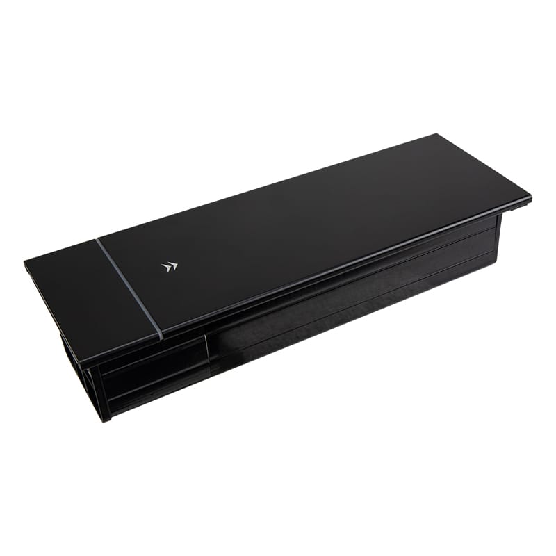 Вбудований розетковий блок Lumine SPARK 1xрозетка, 1xCAT6, 2xUSB A+C (20W), чорний Вбудований розетковий блок Lumine SPARK 1xрозетка, 1xCAT6, 2xUSB A+C (20W), чорний