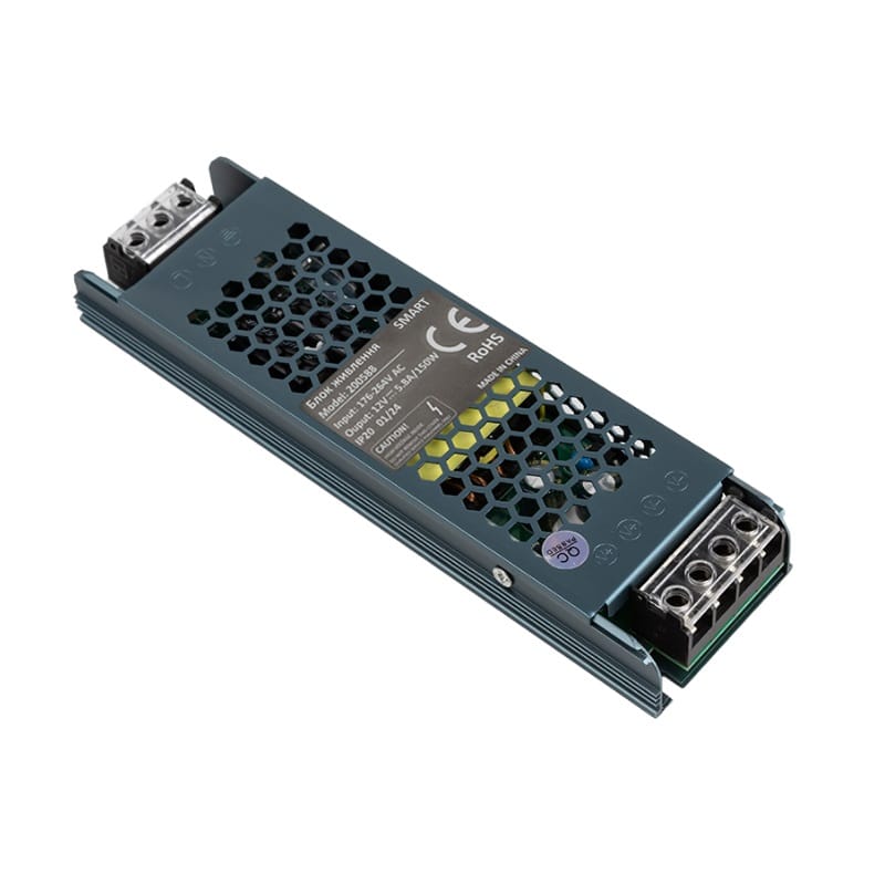 Блок живлення SMART 150W, 12V, IP20, метал. Корпус Блок живлення SMART 150W, 12V, IP20, метал. Корпус