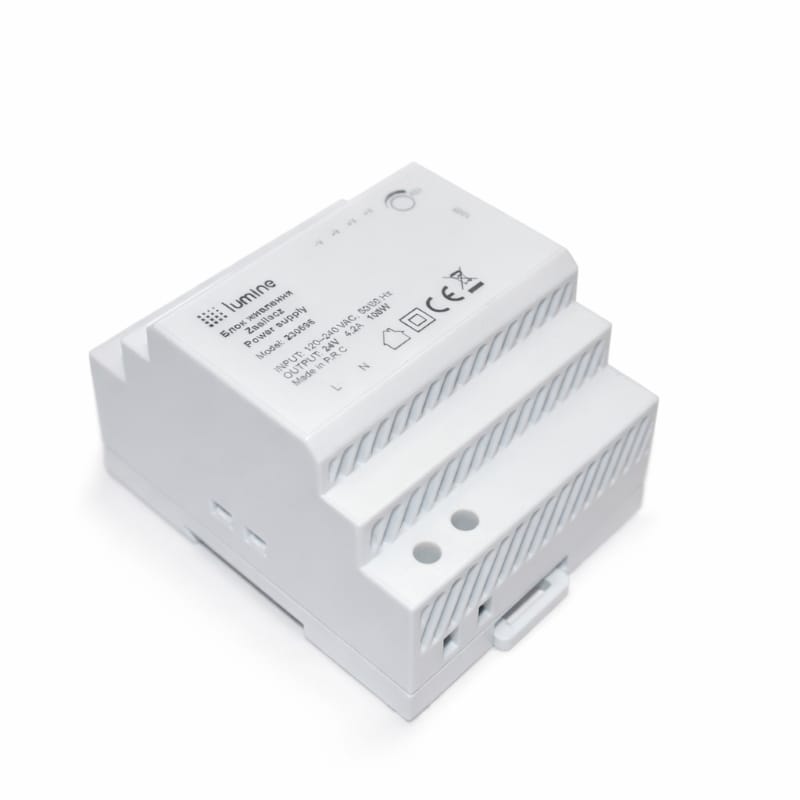 Блок живлення на DIN-рейку, 100W, 24V, IP20, пластик. корпус, Lumine