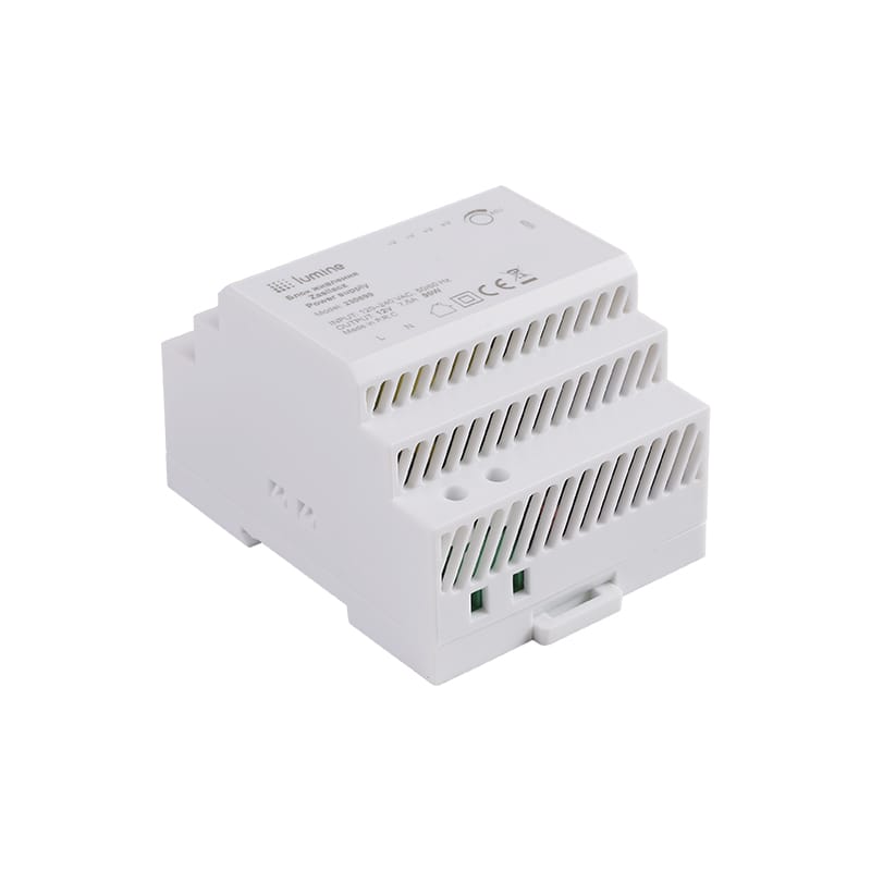 Блок живлення на DIN-рейку, 90W, 12V, IP20, пластик. корпус, Lumine