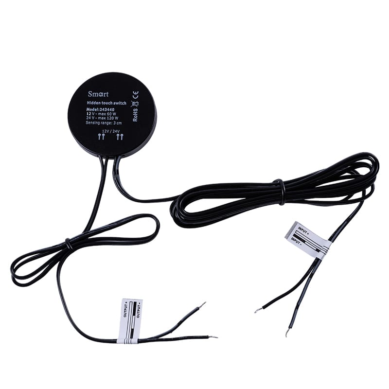 Прихований сенсорний вимикач SMART на дотик товщ. до 30 mm, 12V/24V, 60W/120W