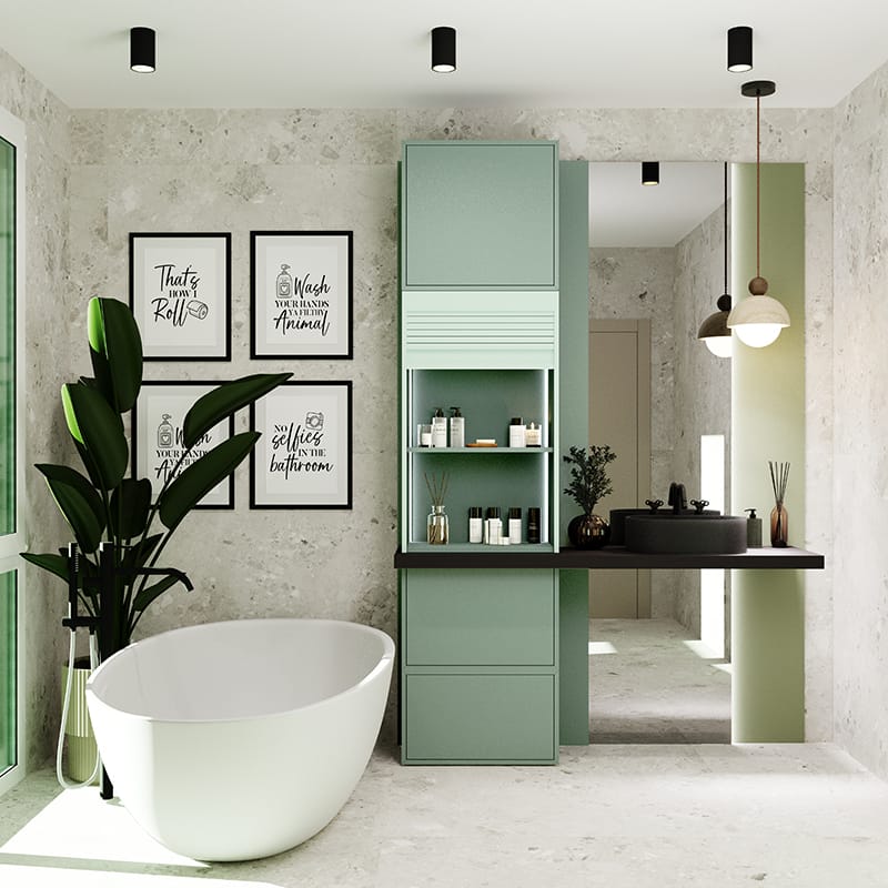 Комплект жалюзи REHAU RAUVOLET Noble matt Mint Cloud 2739L 900x1500 мм