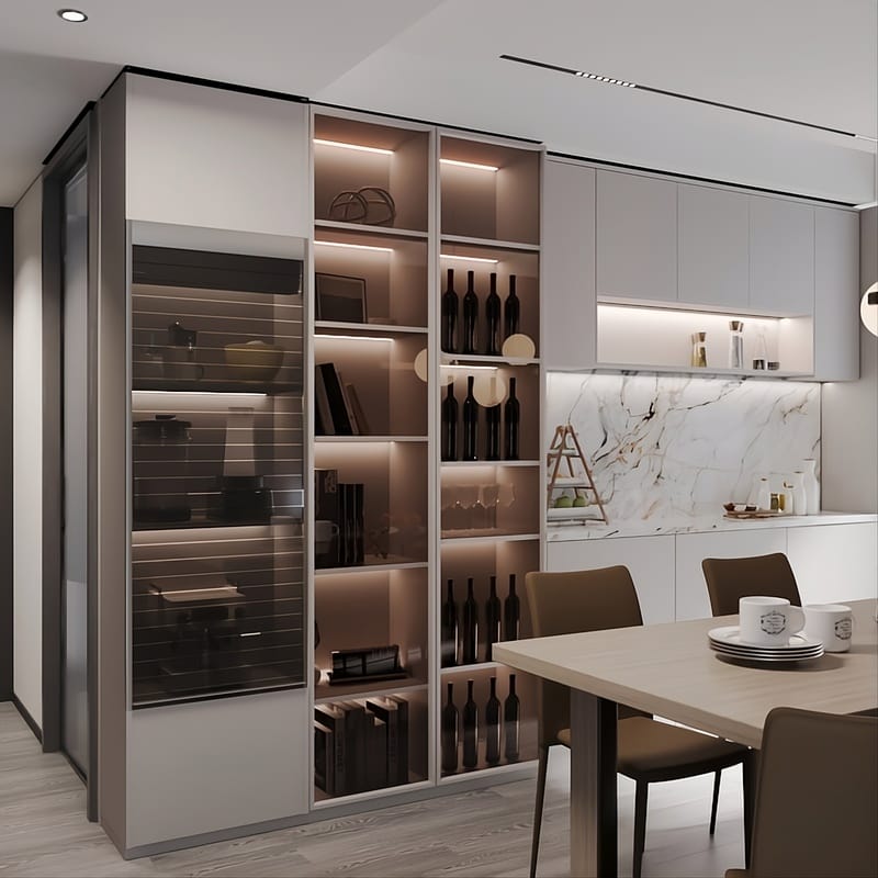 Комплект жалюзи REHAU RAUVOLET Vetro-Line Smoky 73480 (Нержавеющая сталь 360L) 600×1000 мм