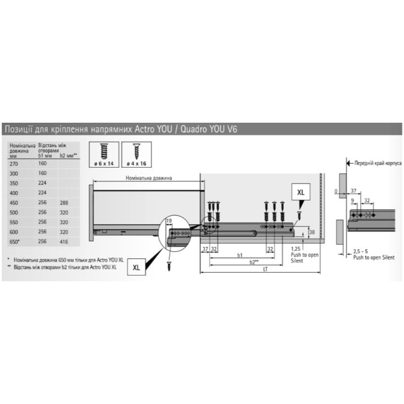 Комплект ящика AvanTech YOU Q L=400 H=139 серебро Hettich