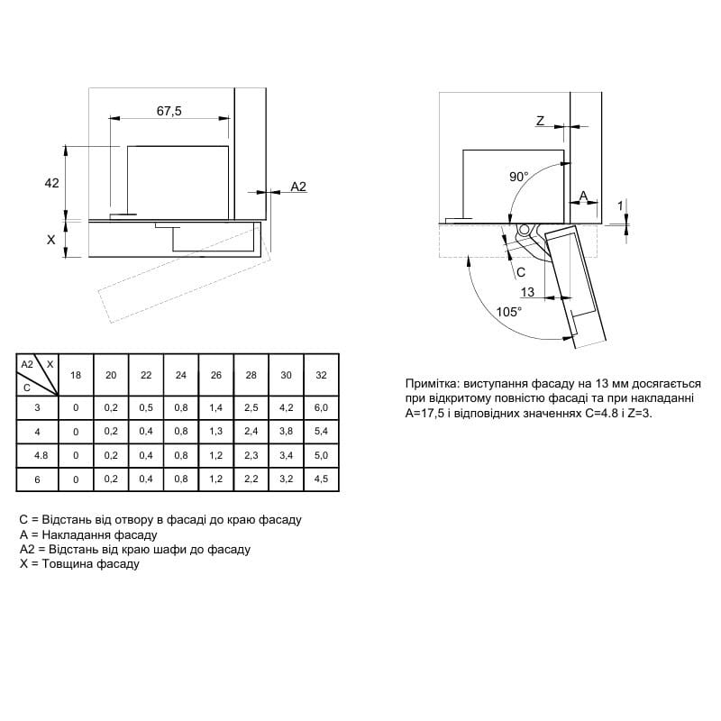 Комплект петель Muller Hide 105 с доводчиком титан (левая + правая), 25 кг Комплект петель Muller Hide 105 с доводчиком титан (левая + правая), 25 кг