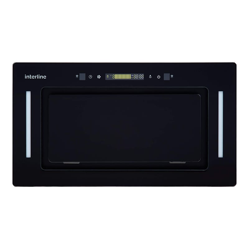 Вбудована витяжка JOLLY BL A/60/GL/K 600мм чорна INTERLINE