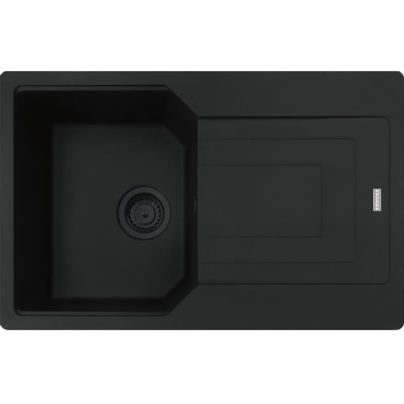 Мойка с сифоном гранит UBG 611-78 Black Edition черный матовый Franke (114.0699.234)