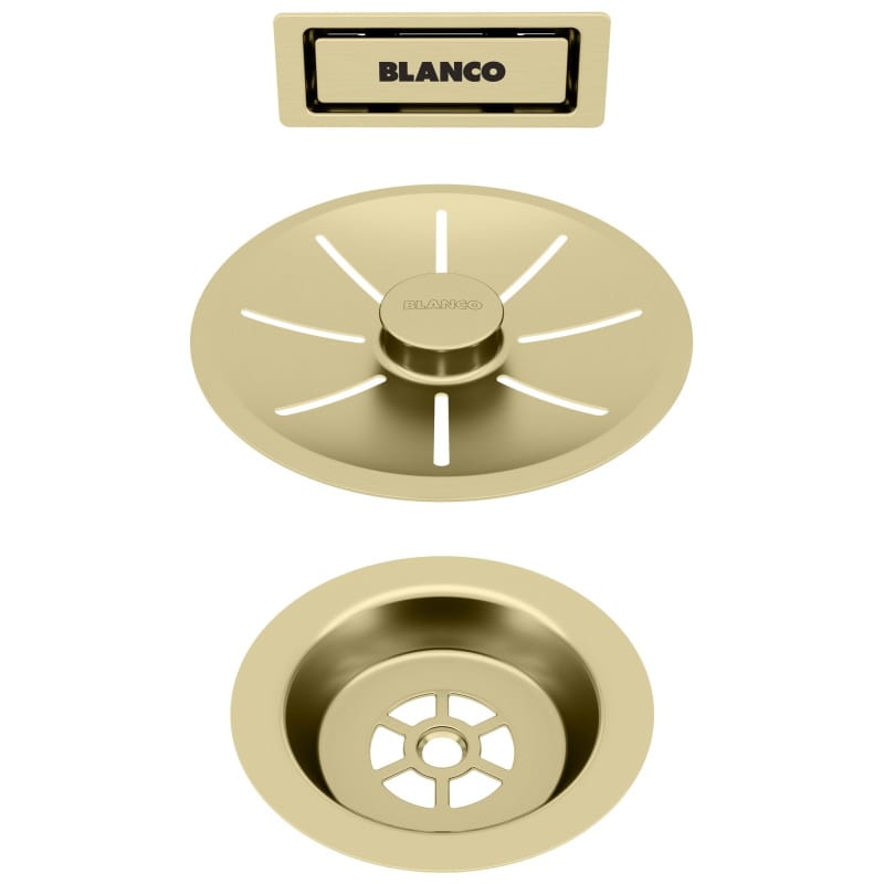 Набор декоративных элементов C-overflow и InFino в цвете satin gold (одна чаша) BLANCO (203476) Набор декоративных элементов C-overflow и InFino в цвете satin gold (одна чаша) BLANCO (203476)