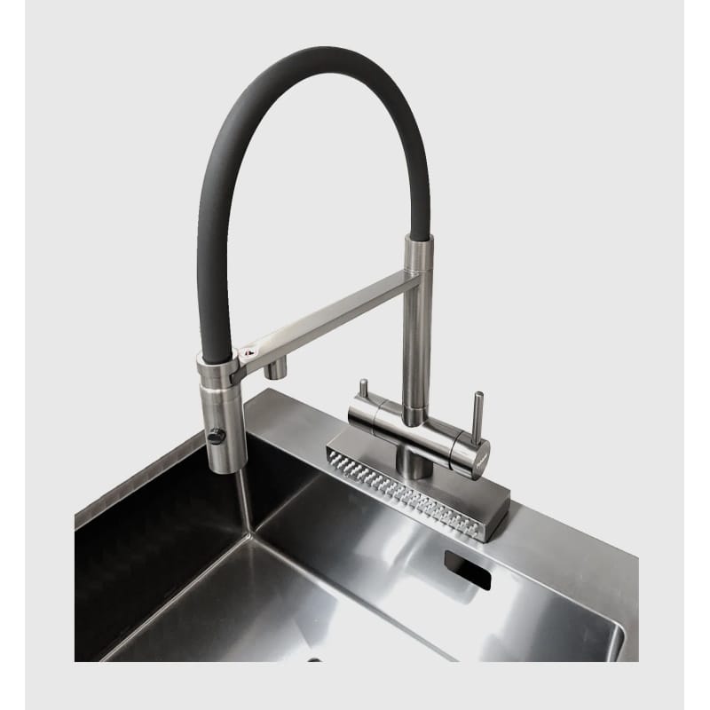 Смеситель комбинированный FKMС 3124 Inox (Cascad) Fabiano Смеситель комбинированный FKMС 3124 Inox (Cascad) Fabiano