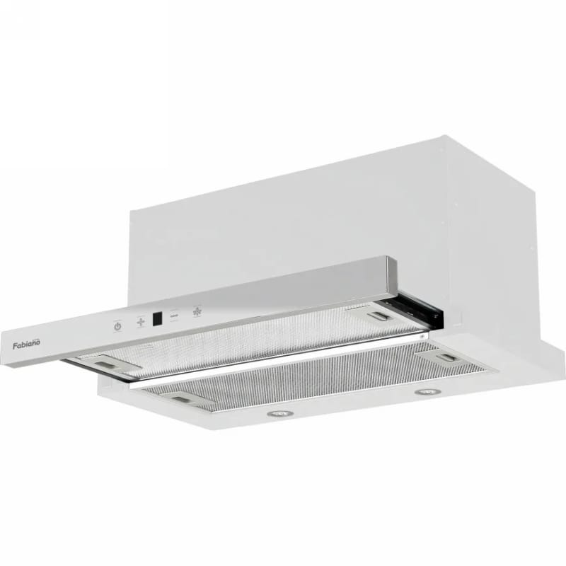 Вытяжка телескопическая Smart 60 Lux White Glass Fabiano Вытяжка телескопическая Smart 60 Lux White Glass Fabiano