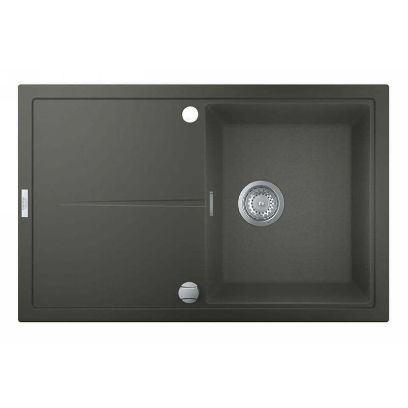 Мойка кухонная K400, гранит, прямоуголь., с крылом, 780x500x205мм, серый гранит Grohe (31639AT0) Мойка кухонная K400, гранит, прямоуголь., с крылом, 780x500x205мм, серый гранит Grohe (31639AT0)