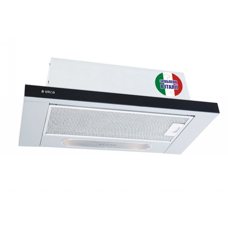 Витяжка Телескопічна TT14 LUX GRVT/A/60 Нерж./чорне скло ELICA