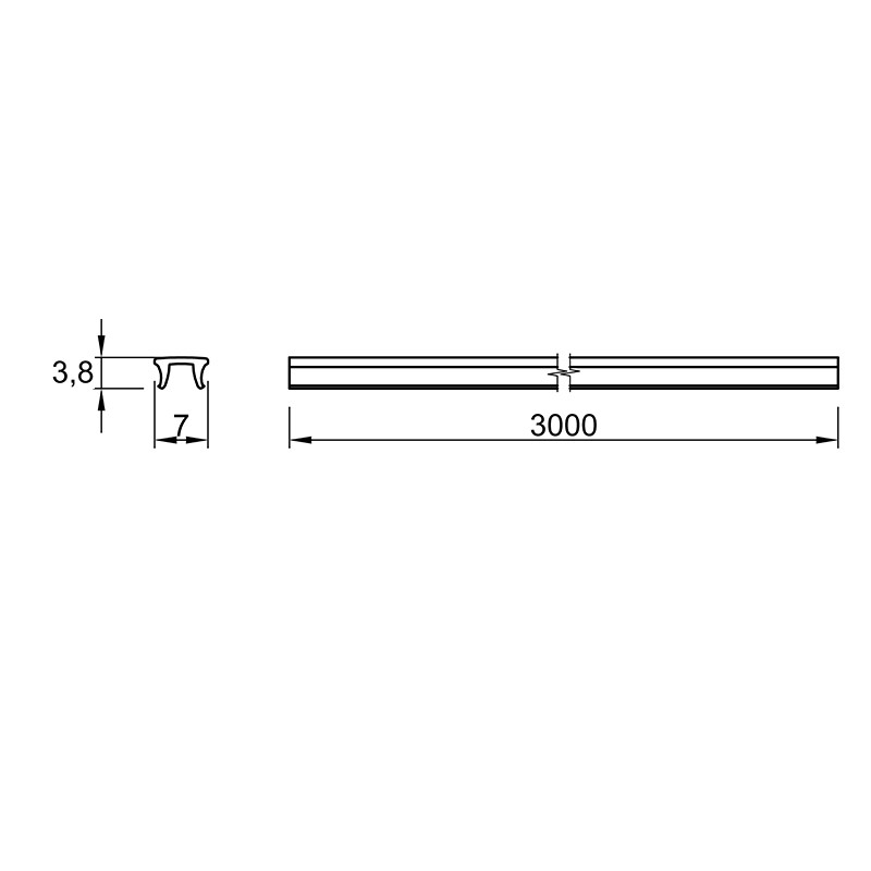 Профиль SLIM (LED-лента 5 mm) Профиль SLIM (LED-лента 5 mm)