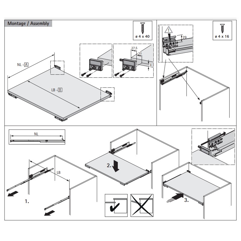 Фиксатор выдвижной полки для Actro 5D/Actro YOU / Quadro YOU
