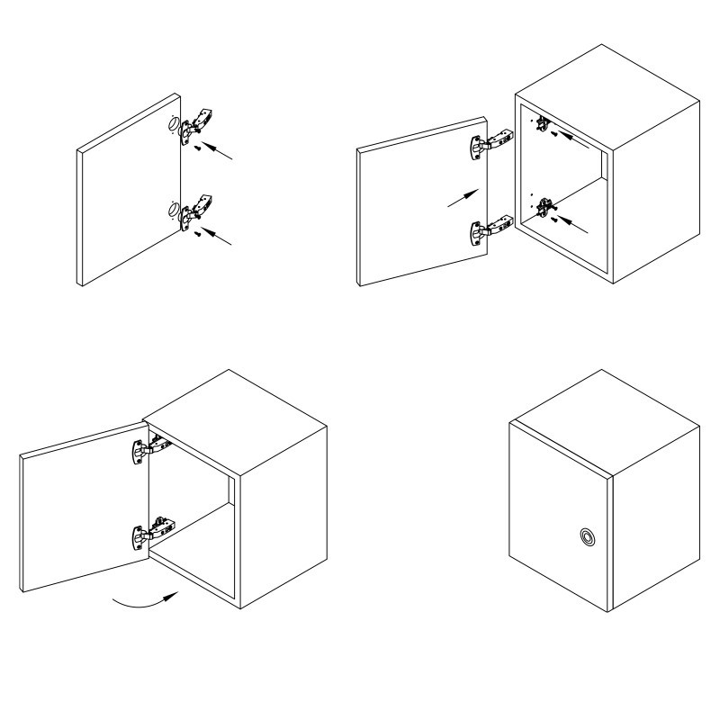 Петля Clip-on, 110°, Sensys 8645, накладная, без доводчика, никель (9071259) Hettich