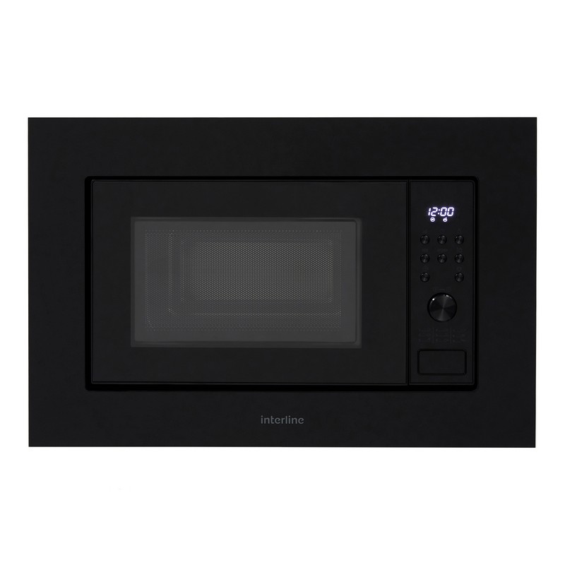 Микроволновка модерн черная INTERLINE MWS 420 ESA BA