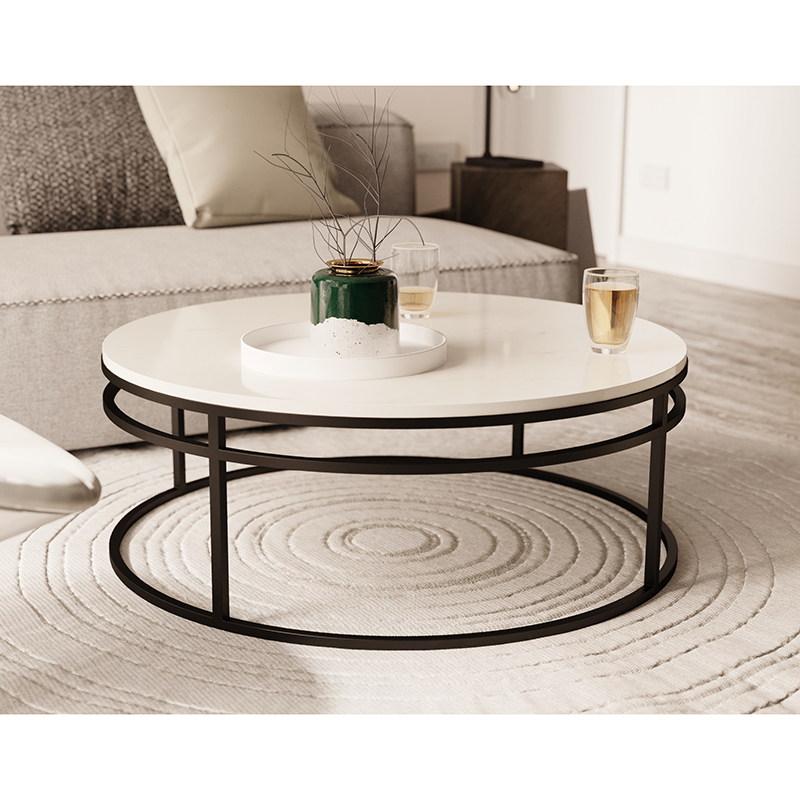 Опора журнального столу Loft RING 90 RAL 9005