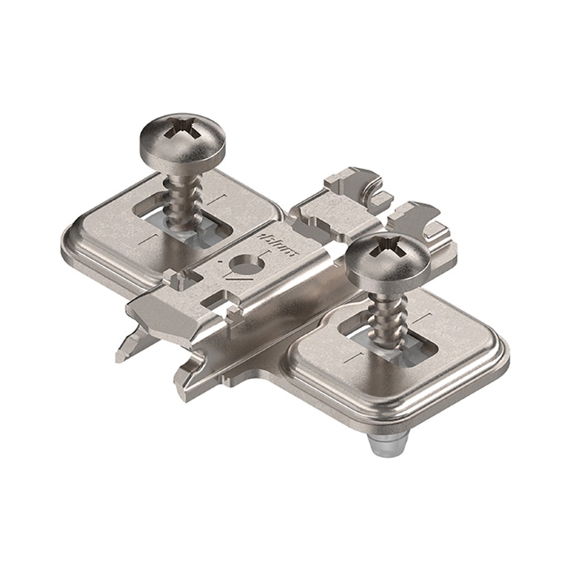 CLIP prowadnik, krzyżakowy, 0 mm, stal, EXPANDO, RW: otwór podłużny, niklowany (174E6100.01) BLUM