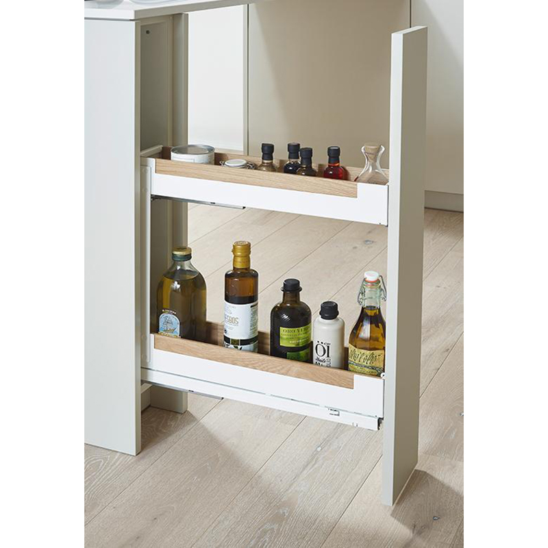 Pinello Spice Liro z drewnem 150/ 2/ białe prawy, cargo do małych przestrzeni przy zlewie i kuchence Pinello Spice Liro z drewnem 150/ 2/ białe prawy, cargo do małych przestrzeni przy zlewie i kuchence