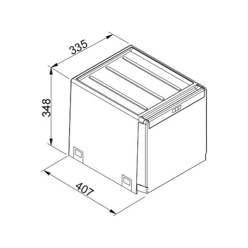 Система сортування відходів Cube 40 Franke 134.0039.330