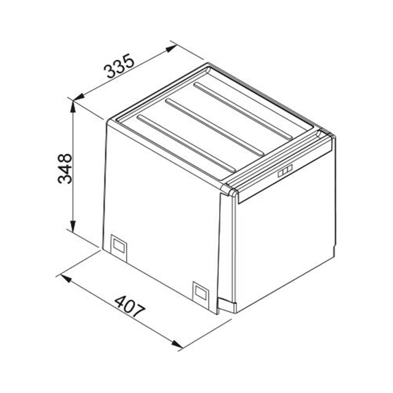 Система сортування відходів Cube 40 Franke 134.0039.332