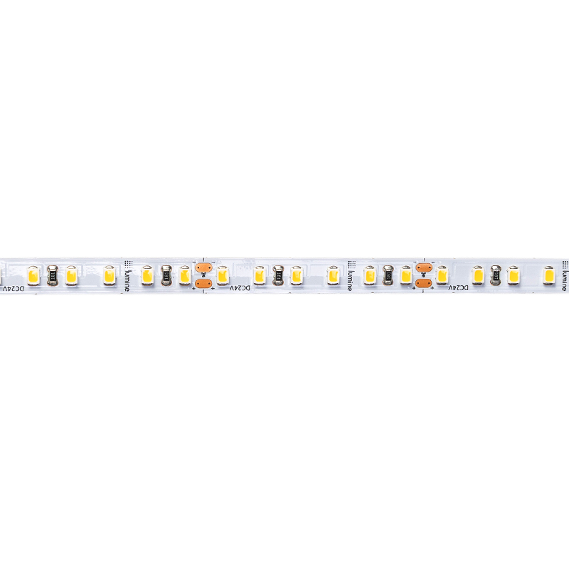 LED-лента 2835 SMD, 120 LEDs/m, 9.6W, 24V, IP20, теплый свет, 3000К