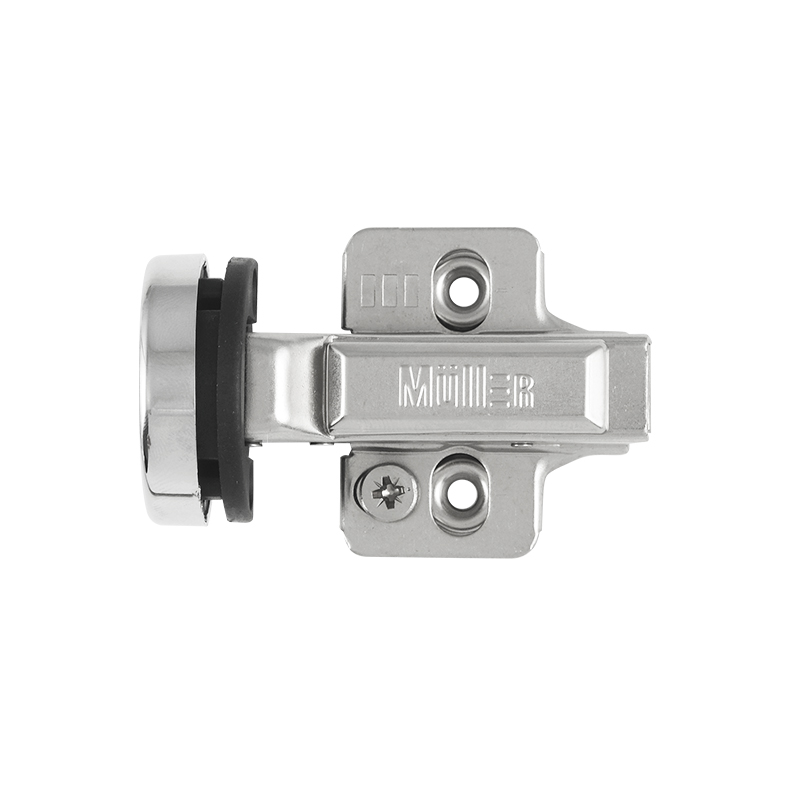 Завіса для скла, Clip-On, 105°, напівнакладна, з дотягувачем, нікель, 3D Muller Profi Line