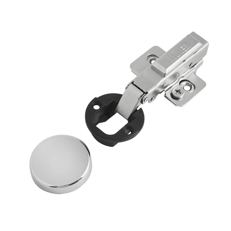Завіса для скла, Clip-On, 105°, накладна, з дотягувачем, нікель, 3D Muller Profi Line