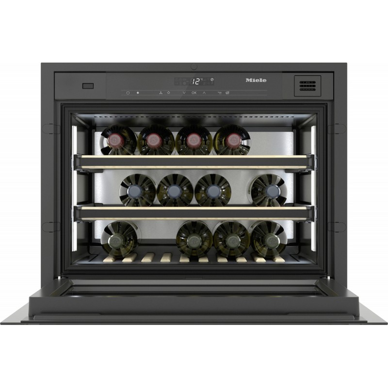 Вбудовуваний винний холодильник KWT 7112 iG чорний обсидіан матовий Miele