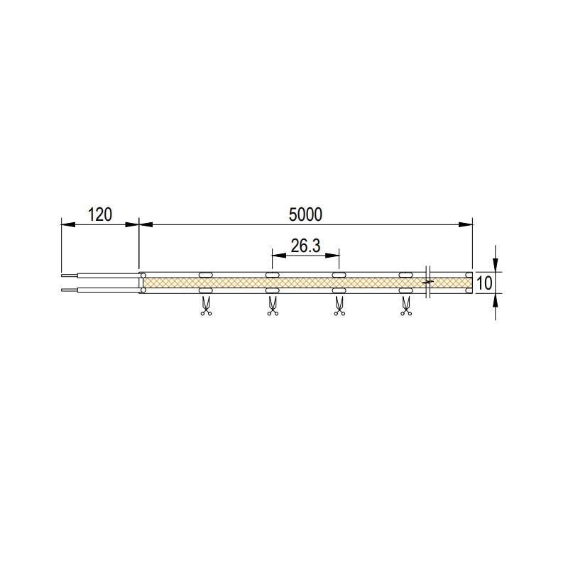 LED стрічка, COB , 608 LEDs/m, 16W, 24V, IP20, ССТ,3000-6000К LED стрічка, COB , 608 LEDs/m, 16W, 24V, IP20, ССТ,3000-6000К