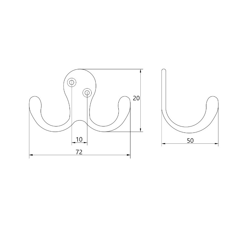 Крючок Marella CL 43002.071 сталь Крючок Marella CL 43002.071 сталь